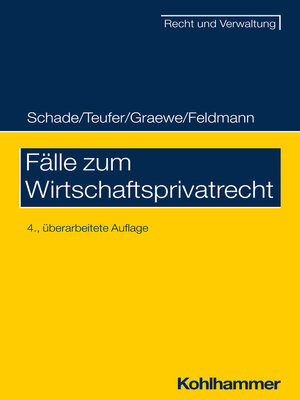 cover image of Fälle zum Wirtschaftsprivatrecht